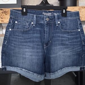 Signature By Levi Strauss & Co. High Rise Denim Shorts Womens Size 30